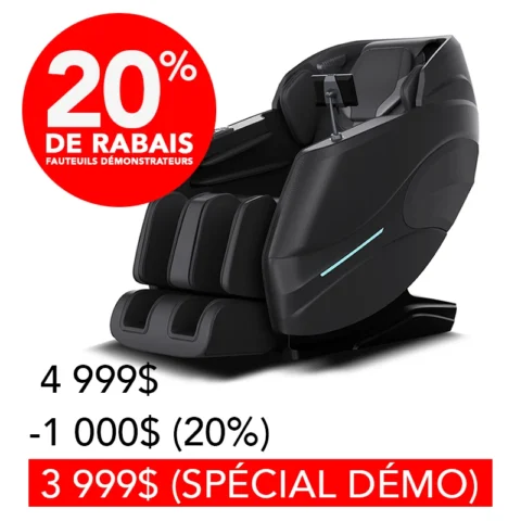 Fauteuil de massage IC-4D Platinum technologie Canada, Québec - Démo promo